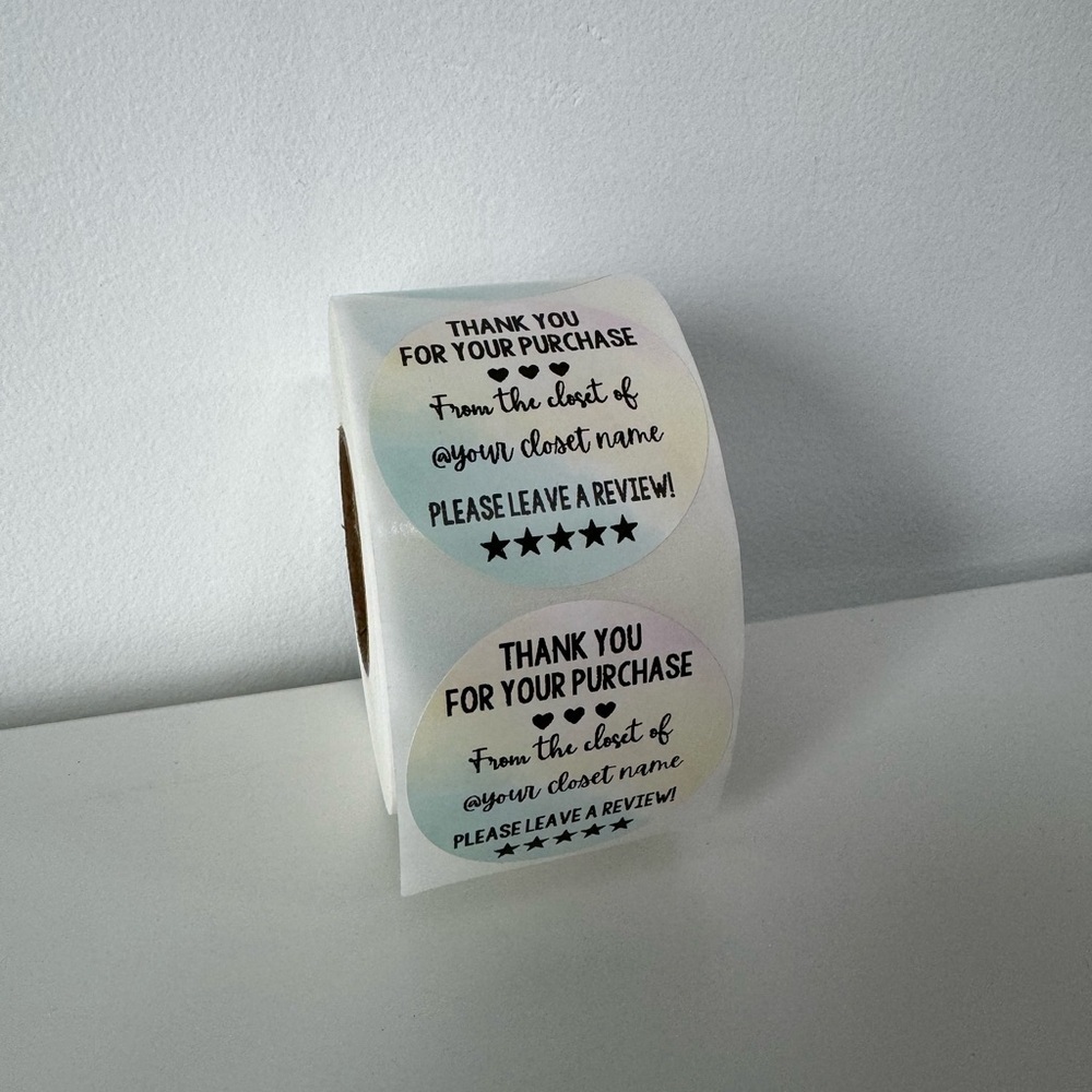 Custom thank you sticker for poshmark closet |  shipping supplies 2 in - Picture 9 of 9